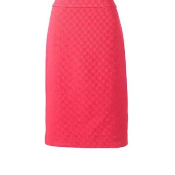 CLOSING SALE Lands End Woven Pencil Skirt NWOT - Picture 2 of 7